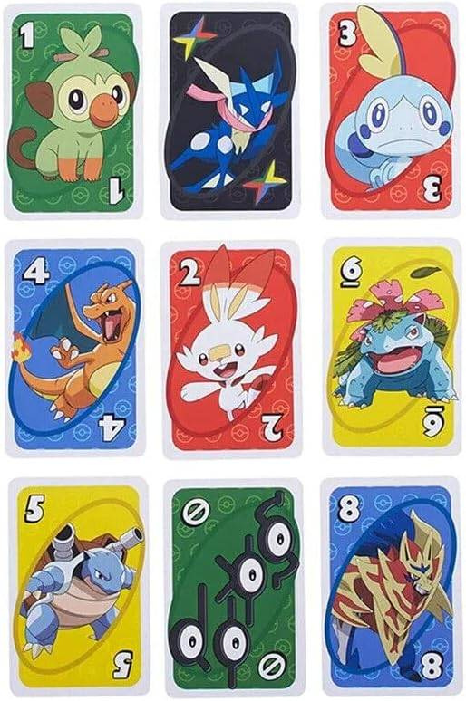 KARTY DO GRY UNO POKEMON 108 KART GRA KARCIANA RODZINNA IMPREZOWA PIKACHU