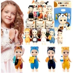 LALKA MINI FIGURKA KOLEKCJONERSKA SONNY ANGEL LALECZKA NA TELEFON KOTKI KOT