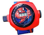 SPIDERMAN ZEGAREK 3D Z PROJEKTOREM CZŁOWIEK PAJĄK WYŚWIETLA OBRAZKI IKONY
