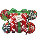 DUŻE BALONY ŚWIĄTECZNE 5szt. MIKOŁAJKI GWIAZDKA BOŻE NARODZENIE DEKORACJA