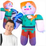 MINECRAFT PLUSZOWA MASKOTKA Z GRY LUDZIK ALEX RYCERZ DUŻA PRZYTULANKA 30 CM