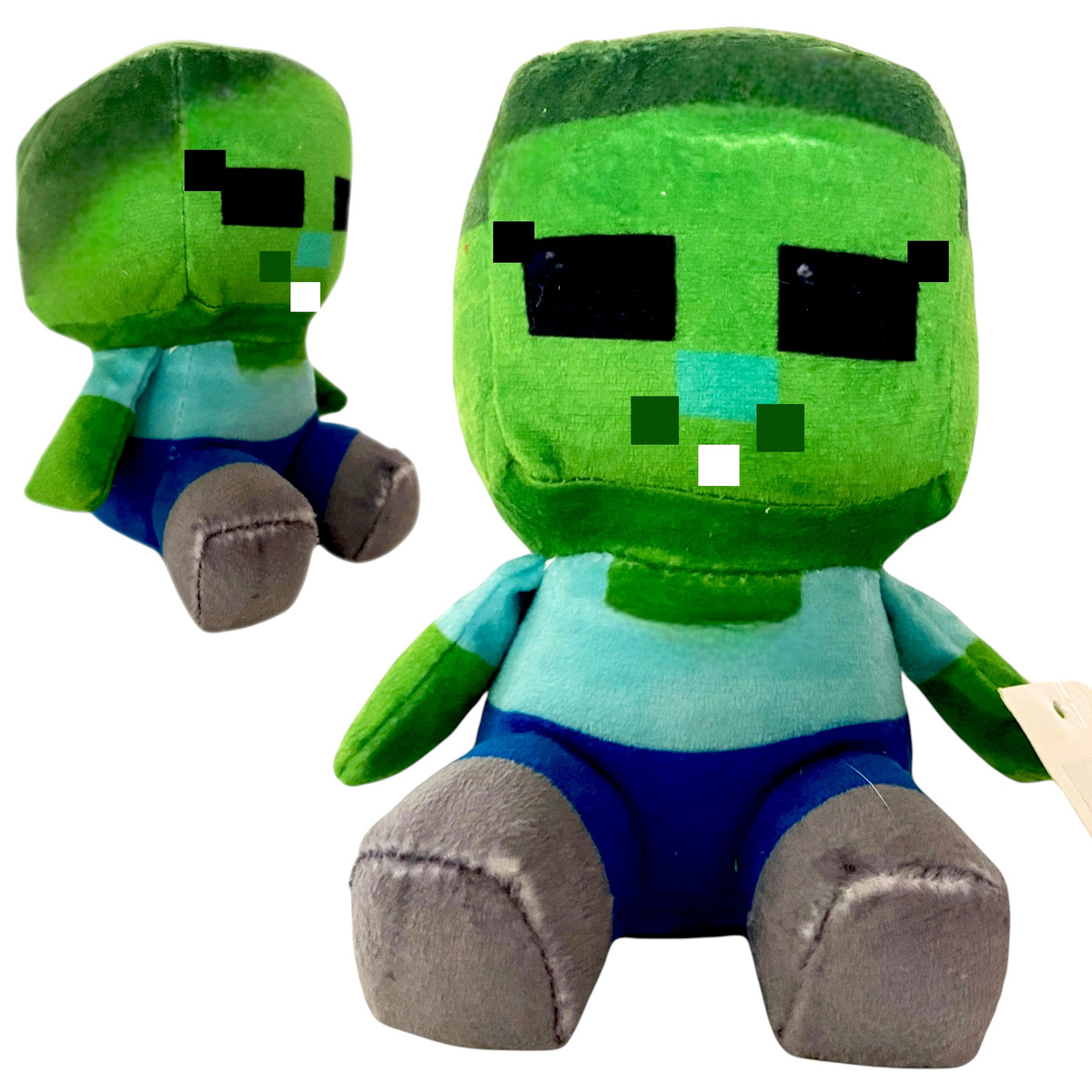 MASKOTKA MINECRAFT BABY ZOMBIE FIGURKA PLUSZAK Z GRY LUDZIK PRZYTULANKA