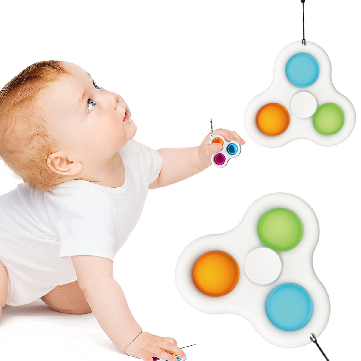  FIDGET SPINNER SIMPLE DIMPLE ZABAWKA SENSORYCZNA ANTYSTRESOWA GNIOTEK