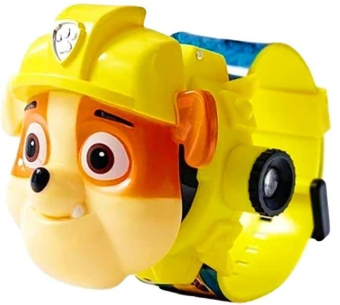 ZEGAREK 3D Z PROJEKTOREM PSI PATROL RUBBLE RZUTNIK WYŚWIETLA OBRAZ FIGURKA