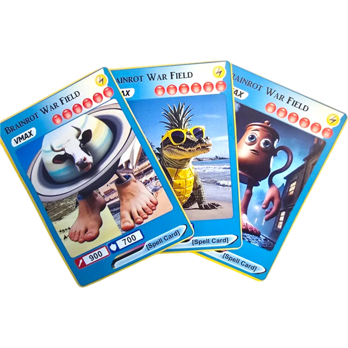 BRAINROT FIGURKA NIESPODZIANKA + KARTY TUNG TUNG TUNG SAHUR CAPUCHINA 4w1