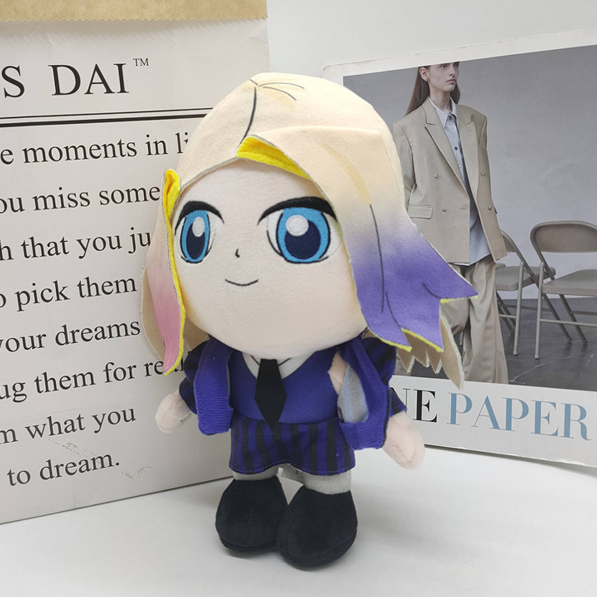 WEDNESDAY ADDAMS ENID PLUSZOWA MASKOTKA 24cm LALKA PRZYJACIÓŁKA Z BAJKI