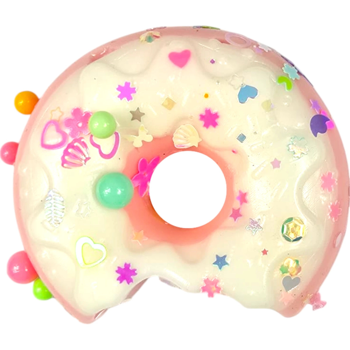GNIOTEK ANTYSTRESOWY SENSORYCZNY DONUT PĄCZEK Z POSYPKĄ SQUISHY DONAT