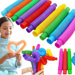 RURKA RURKI RURY SENSORYCZNE ANTYSTRESOWE TUBA ZABAWKA SENSORYCZNA GNIOTEK