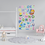 NAKLEJKI 3D NA ŚCIANĘ DLA DZIECI ALFABET ZWIERZĘTA OZDOBA POKOJU NA ŚCIANĘ