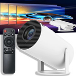 PROJEKTOR RZUTNIK ANDROID TV WIFI MINI 4K PRZENOŚNY SMART GŁOŚNIK OBROTOWY