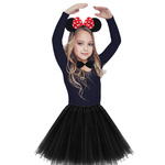 KOSTIUM MYSZKA MIKI MICKEY DLA DZIEWCZYNKI BAL KARNAWAŁOWY SPÓDNICZKA 4w1