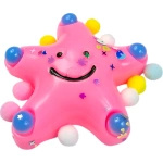 GNIOTEK ANTYSTRESOWY SENSORYCZNY GWIAZDKA Z POSYPKĄ SQUISHY GWIAZDA MOCHI