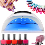 LAMPA DO PAZNOKCI UV LED 280W DO HYBRYD ŻELI MOCNA HYBRYDY SUN X15 MAX