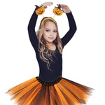 STRÓJ DLA  DZIEWCZYNKI 3w1 DYNIA KOSTIUM ZESTAW 2W1 SPÓDNICZKA OPASKA BAL