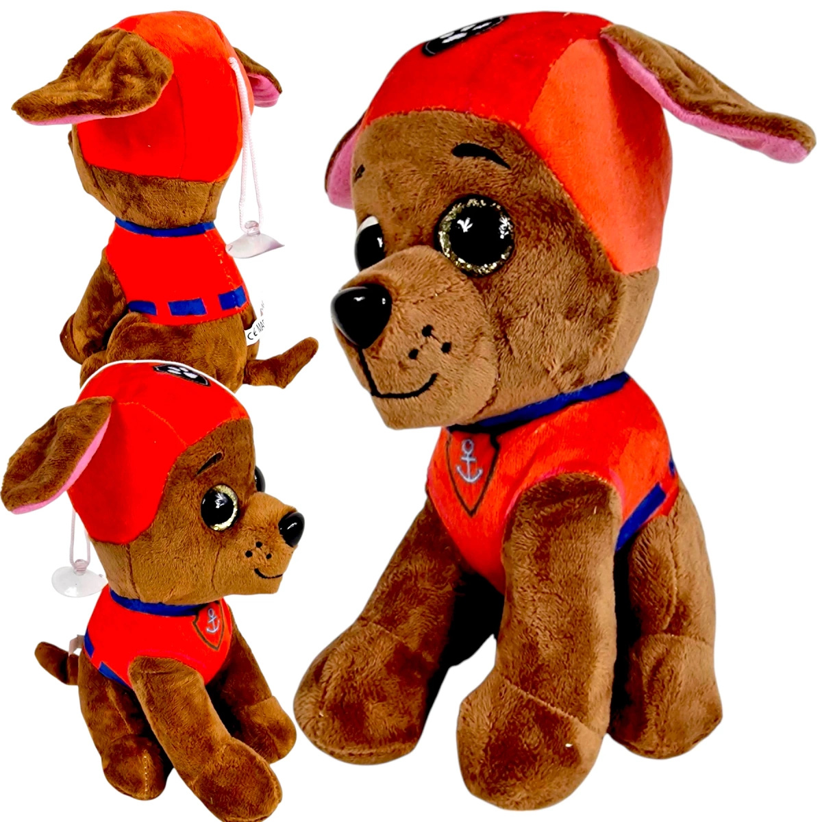 DUŻA MASKOTKA PSI PATROL ZUMA PRZYTULANKA PLUSZOWA BŁYSZCZĄCE OCZY PLUSZAK