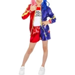 STRÓJ HARLEY QUINN DLA DZIEWCZYNKI NASTOLATKI PRZEBRANIE NA BAL KOSTIUM XL