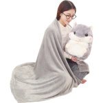 CHOMIK Z KOCYKIEM DUŻA MASKOTKA PRZYTULANKA PODUSZKA KOCYK PLUSZAK 35CM