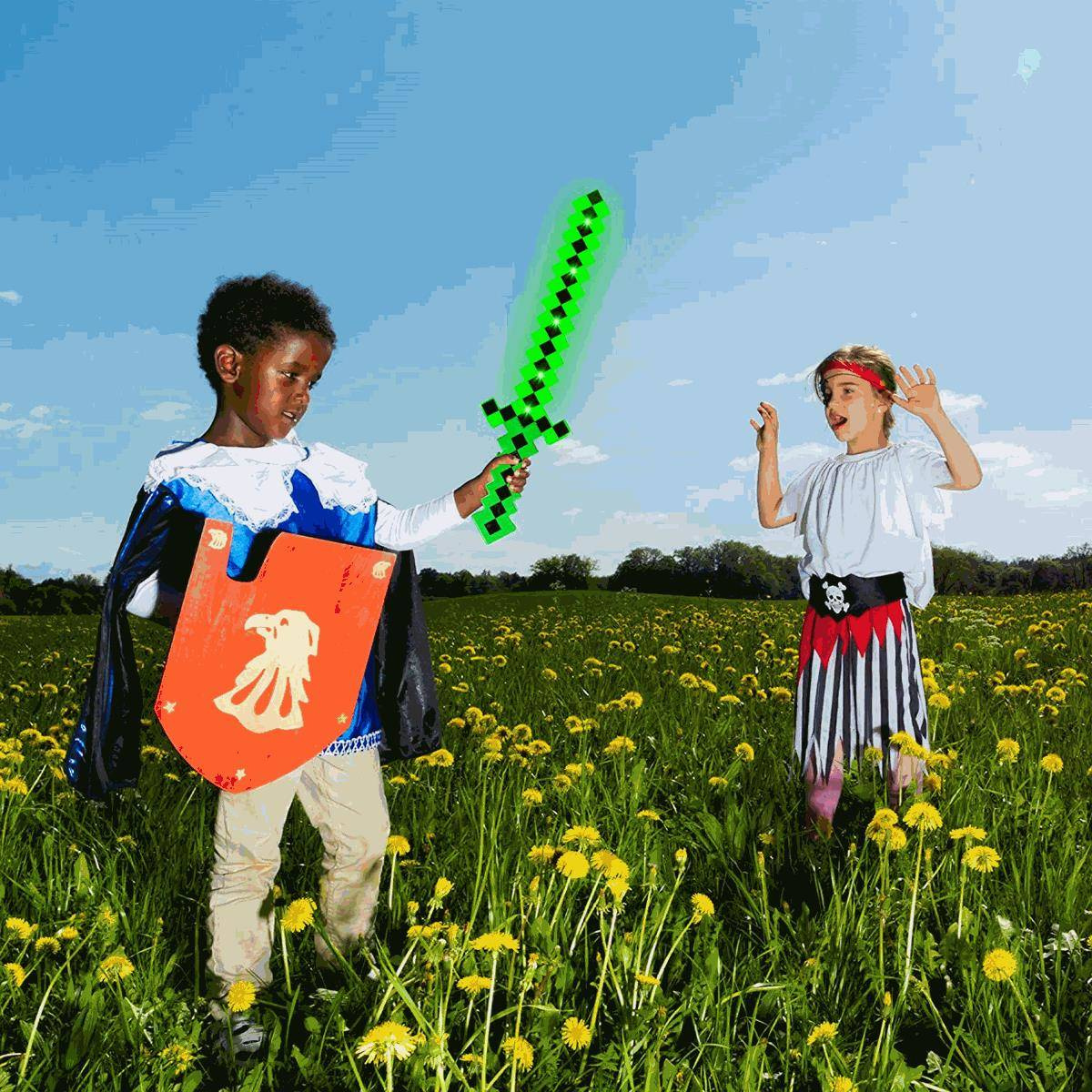 MINECRAFT MIECZ ŚWIETLNY DUŻY ŚWIATŁO DŹWIĘK PIXEL