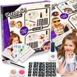 STUDIO TATUAŻU ZESTAW DO ROBIENIA TATUAŻY SZABLONY TATUAŻE DLA DZIECI 