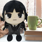WEDNESDAY ADDAMS DUŻA PLUSZOWA MASKOTKA LALKA 24cm PLUSZOWA PRZYTULANKA