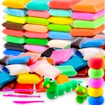 MASA PLASTYCZNA MAGICZNA PIANKOLINA KREATYWNA SUPER CLAY 36 SZTUK KOLORÓW 