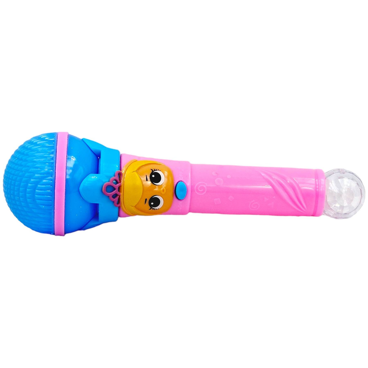 MIKROFON GRAJĄCY ŚPIEWA GRA ŚWIECI RÓŻOWY KSIĘŻNICZKA KOLOROWY PIOSENKA