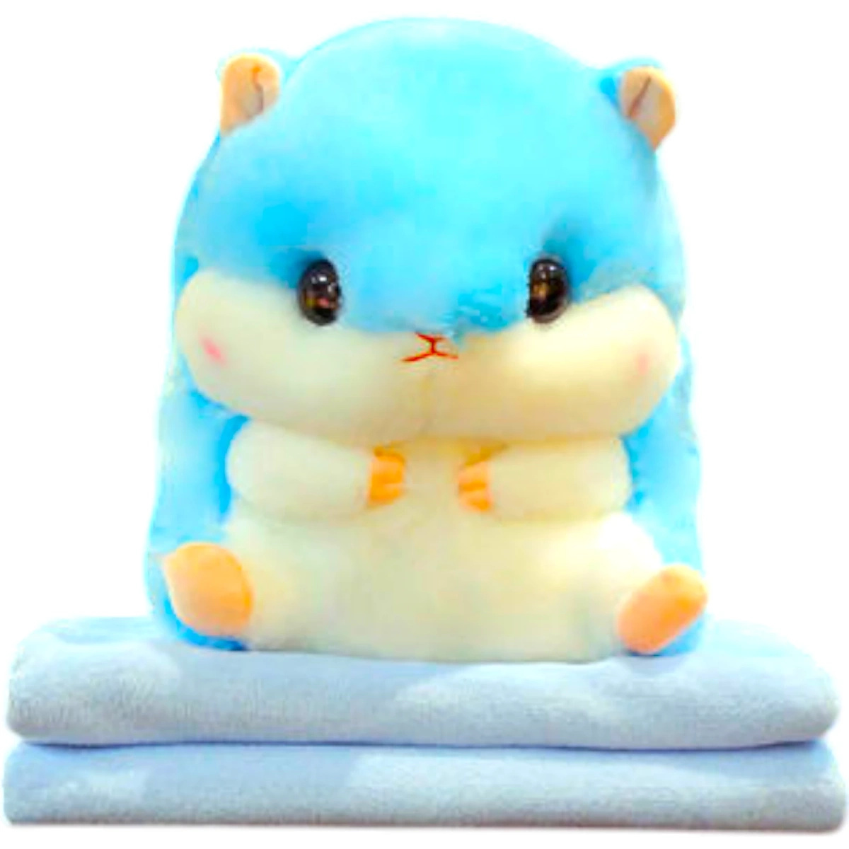 CHOMIK Z KOCYKIEM DUŻA MASKOTKA PRZYTULANKA PODUSZKA KOCYK PLUSZAK 35CM