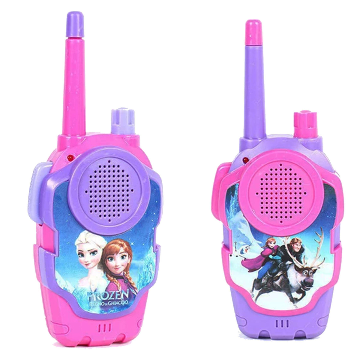 WALKIE TALKIE 2x KRÓTKOFALÓWKA KRAINA LODU ZESTAW ELSA ANNA SŁUCHAWKI