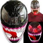 MASKA VENOM ŚWIECĄCA DLA DZIECI ŚWIECI PRZEBRANIE NA BAL KOSTIUM Z JĘZYKIEM