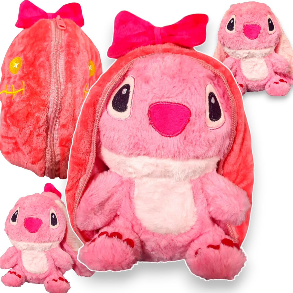 MASKOTKA LILO I STICH NIESPODZIANKA W PLUSZOWYM JAJKU DUŻY PLUSZAK STITCH