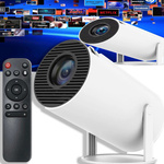PROJEKTOR RZUTNIK ANDROID TV WIFI MINI 4K PRZENOŚNY SMART GŁOŚNIK OBROTOWY