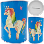 SKARBONKA NA PIENIĄDZE DLA DZIEWCZYNKI JEDNOROŻEC POJEMNIK NA MONETY TĘCZA