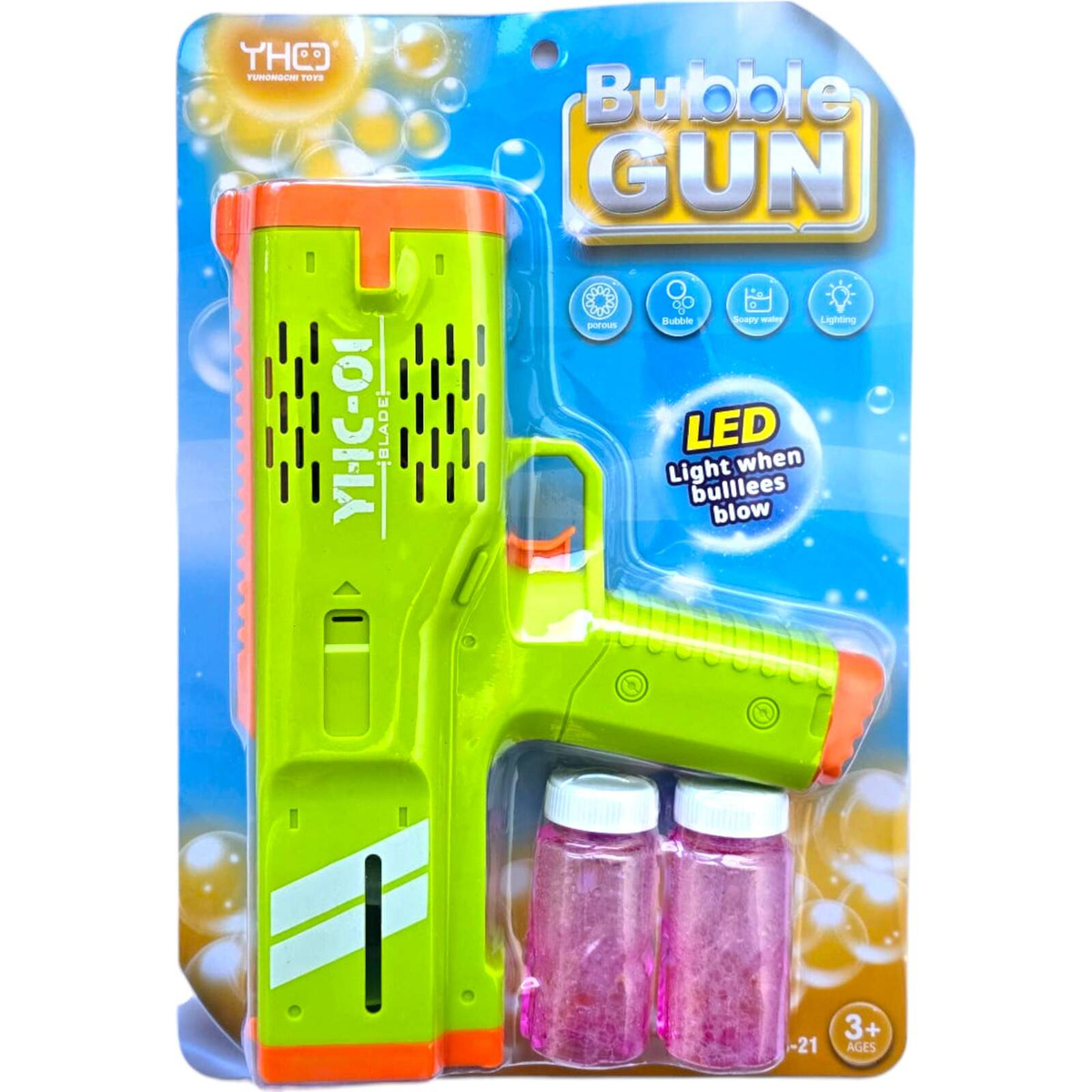 PISTOLET NA BAŃKI MASZYNA DO BANIEK MYDLANYCH GENERATOR AKCESORIA PŁYN