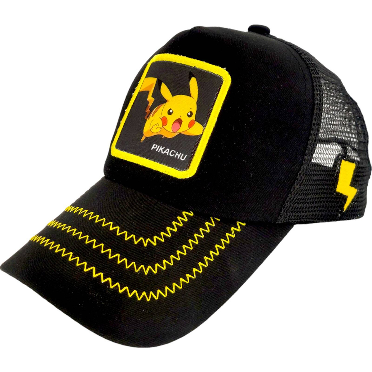 CZAPKA Z DASZKIEM PIKACHU POKEMON REGULOWANA DLA DZIECI FULL CAP Z SIATKĄ