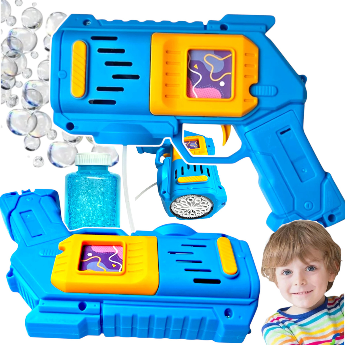 WYRZUTNIA BANIEK MYDLANYCH PISTOLET BAŃKI MYDLANIE PŁYN AUTOMAT MEGA BAŃKI