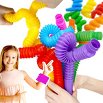 RURKA RURKI RURY SENSORYCZNE ANTYSTRESOWE TUBA ZABAWKA SENSORYCZNA GNIOTEK