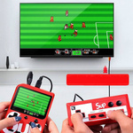 KONSOLA PRZENOŚNA RETRO MINI GAME BOX 400 GIER PAD + PAD TV KOLOROWE GIERKI