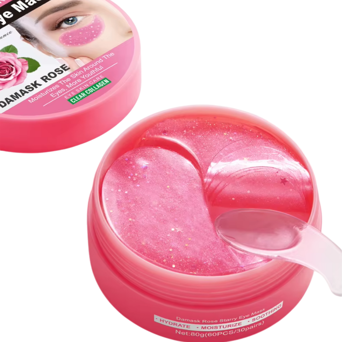 SADOER HYDROŻELOWE PŁATKI POD OCZY Z EKSTRAKTEM Z RÓŻY DAMACEŃSKIEJ 60szt.