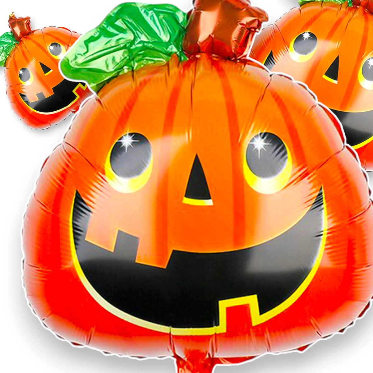 DUŻY BALON DYNIA UŚMIECHNIĘTA NA IMPREZĘ HALLOWEEN DLA DZIECI 60cm