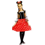 STRÓJ DLA DZIEWCZUNKI MYSZKA MINNIE USZY OPASKA SUKIENKA NA BAL 98-112
