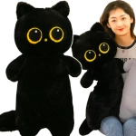 PLUSZOWA MASKTOKA KOT DŁUGA PODUSZKA KOT Z WIELKIMI OCZAMI PLUSZAK 70cm 