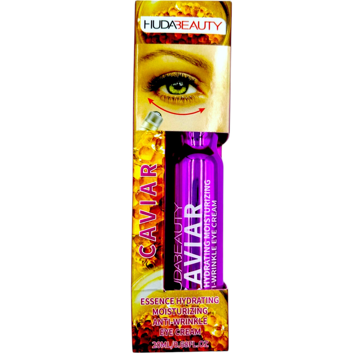 HB KREM POD OCZY Z KAWIOREM ROLL-ON 20ml PRZECIWZMARSZCZKOWY UJĘDRNIAJĄCY