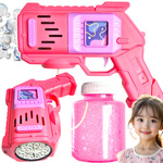 WYRZUTNIA BANIEK MYDLANYCH PISTOLET BAŃKI MYDLANIE PŁYN AUTOMAT MEGA BAŃKI