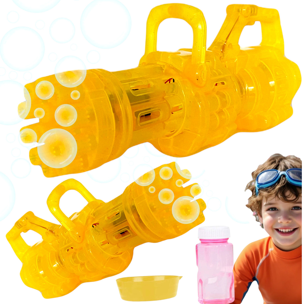 MASZYNKA DO ROBIENIA BANIEK MYDLANYCH PISTOLET WYRZUTNIA BAŃKI MYDLANE PŁYN