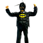 STRÓJ BATMAN PRZEBRANIE DLA CHŁOPCA NA BAL 3w1 GRUBY MIĘŚNIE MASKA KOSTIUM