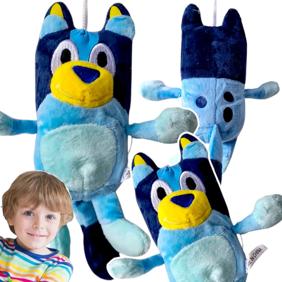 MASKOTKA BLUEY i BINGO PLUSZOWA ZAWIESZKA WISIOREK MIĘKKA PRZYTULANKA