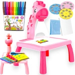 STOLIK DO MALOWANIA DUŻY XL TABLICA DO RYSOWANIA Z PROJEKTOREM MAGICZNY