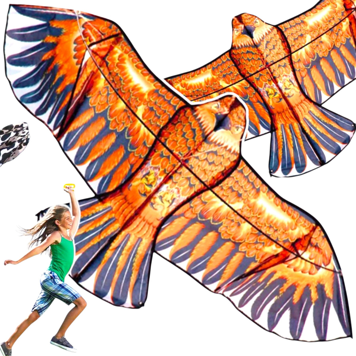 MEGA LATAWIEC ORZEŁ MOCNY DUŻY OGROMNY PTAK XXL 180 CM ODSTRASZACZ PTAKÓW 