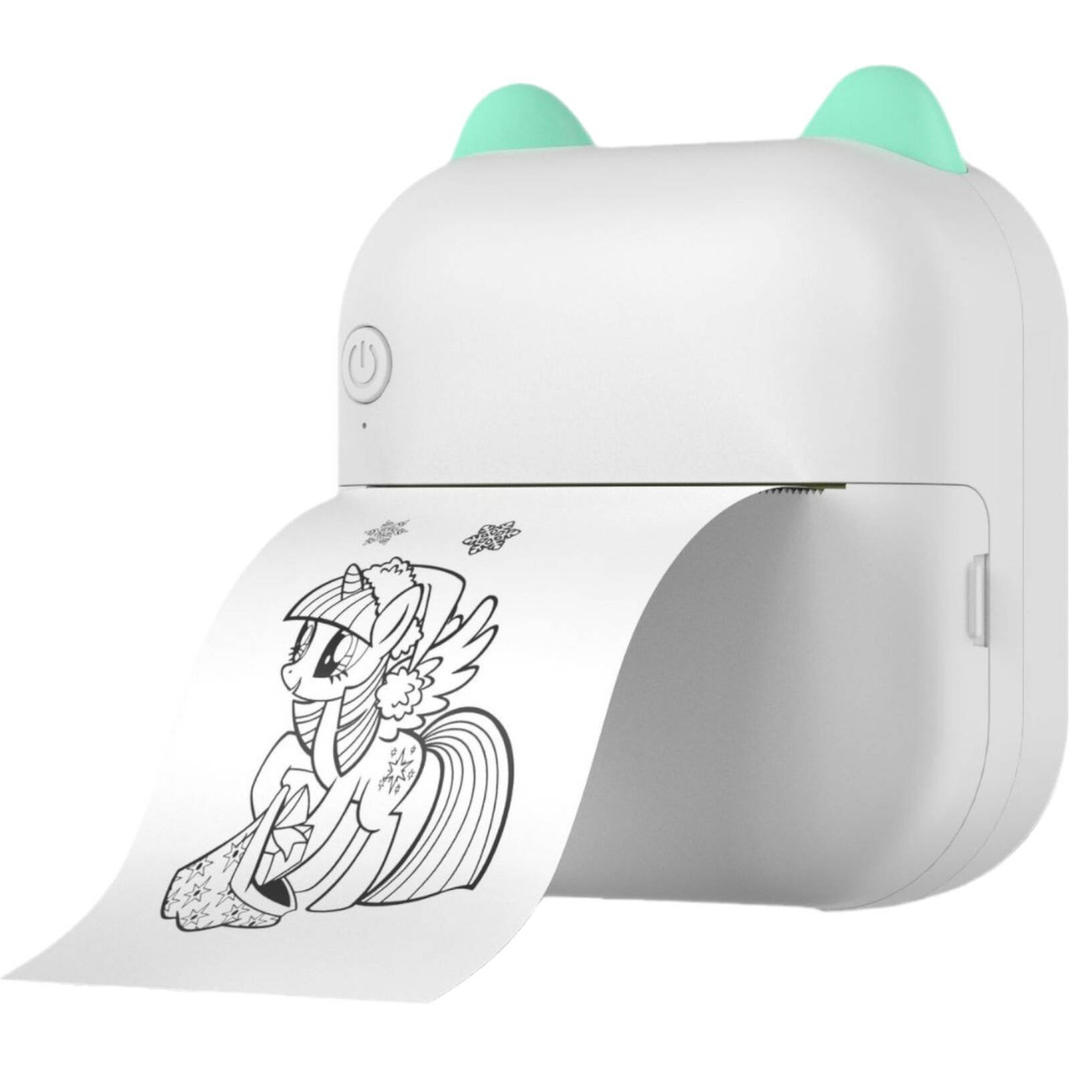 MINI DRUKARKA TERMICZNA KOTEK PRZENOŚNA PREZENT DLA DZIECI KOT DRUKUŚ ROLKA