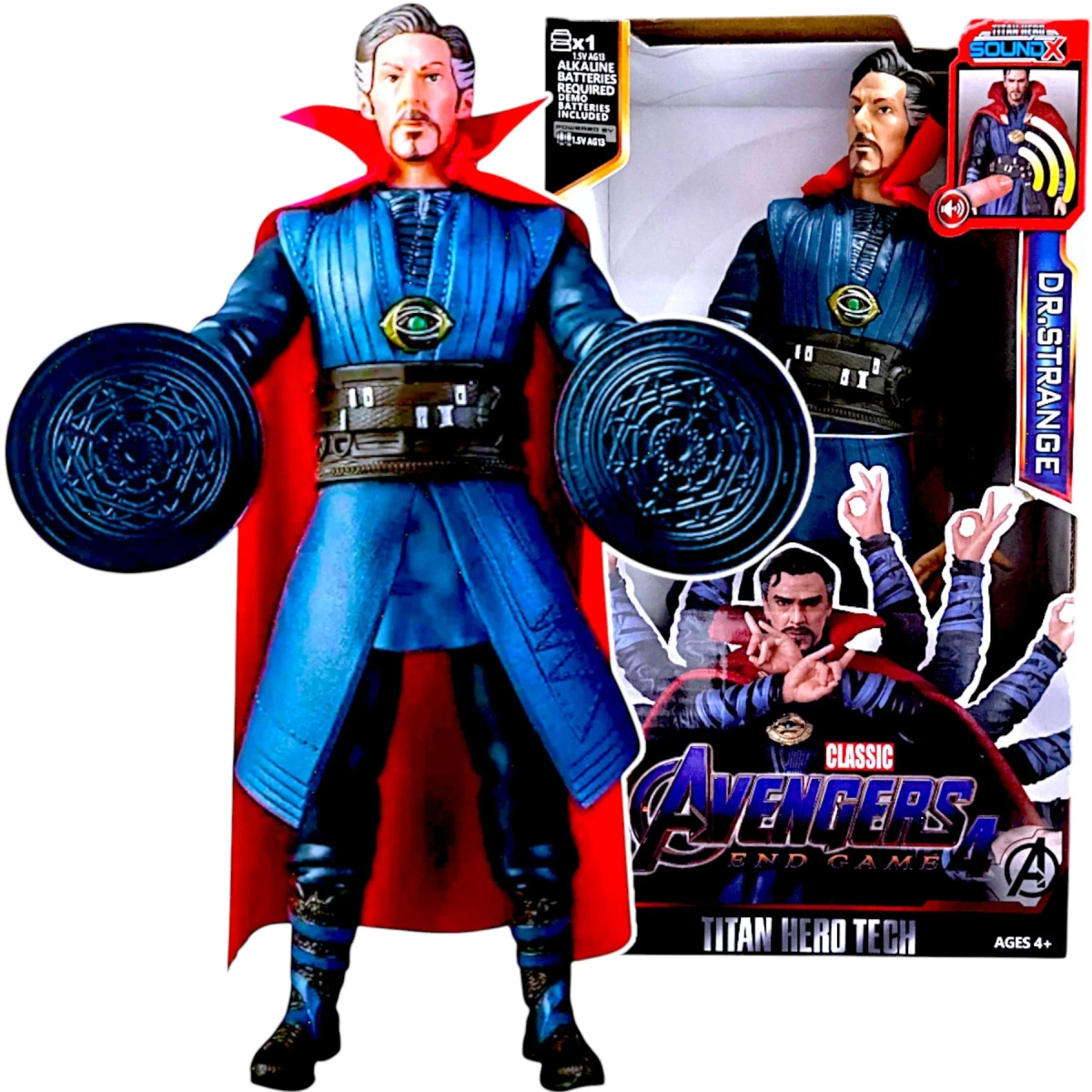 DUŻA FIGURKA DR.STRANGE DZWIĘK INTERAKTYWNA LED 30CM ŚWIECI AVENGERS DOKTOR